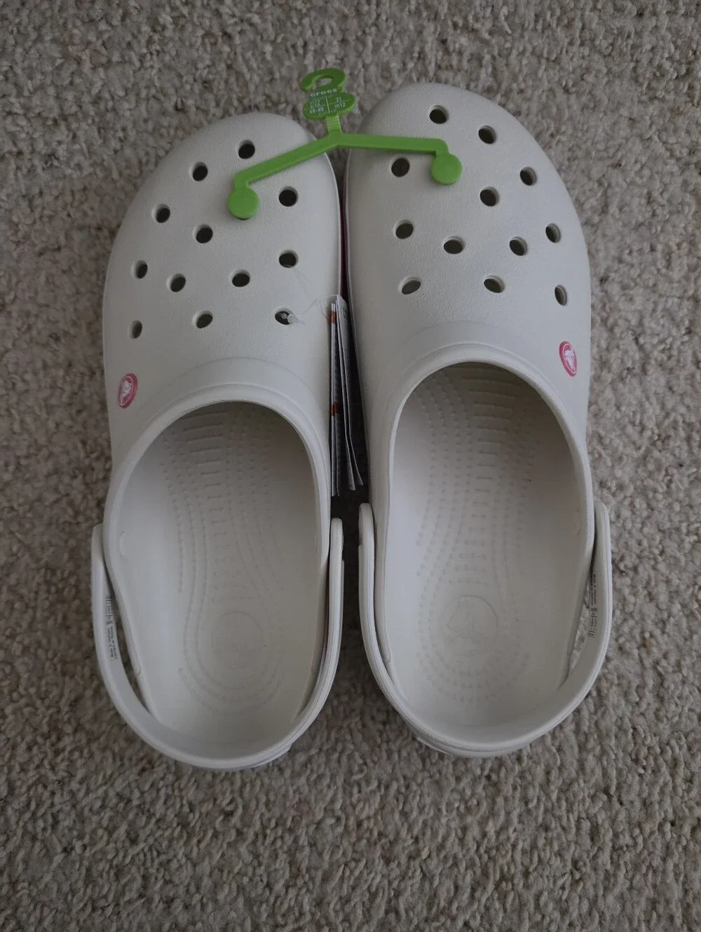 Crocs Crocband Clog Stucco Melon Cream Pink Men's Size 13 NWT